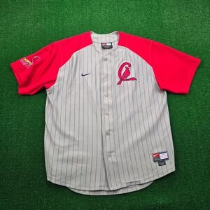 St Louis Cardinals Jersey Mens Large Pin Stripe Vintage Nike Team MLB #27 Rolen